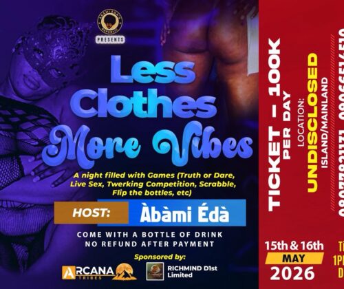 Less Clothes More Vibes – 15th & 16th MAY 2026