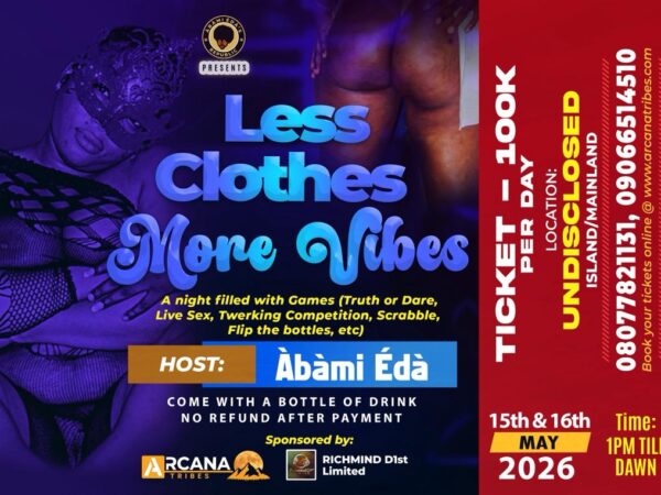 Less Clothes More Vibes – 15th & 16th MAY 2026