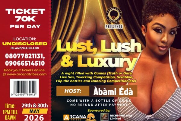 Lust, Lush & Luxury – 29th & 30th May 2026