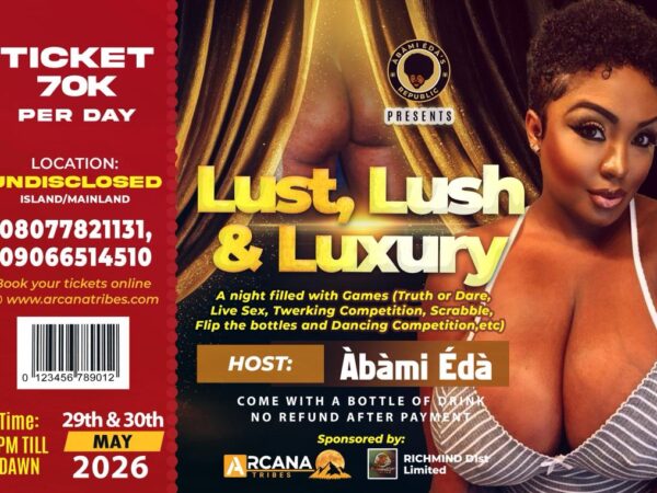 Lust, Lush & Luxury – 29th & 30th May 2026